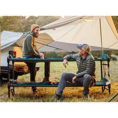 Disc-O-Bed Large Outdoor Convertible 2 Person Portable Camping Cots (Open Box) - VMInnovations
