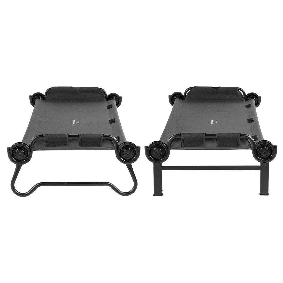 Disc-O-Bed LG Outdoor Convertible 2 Person Portable Camping Bunk Cots(Open Box)