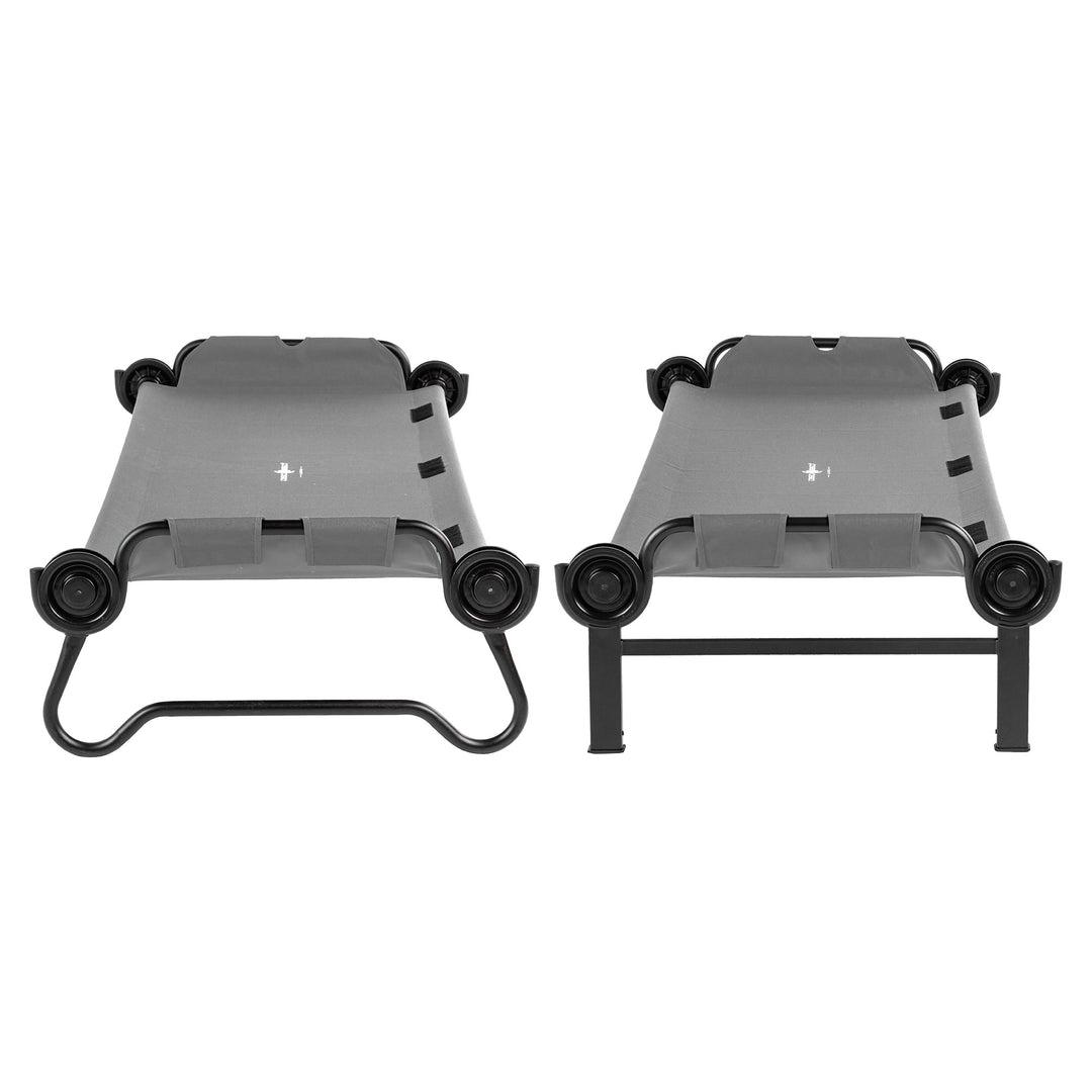 Disc-O-Bed Large Outdoor Convertible 2 Person Portable Camping Cots (Open Box) - VMInnovations