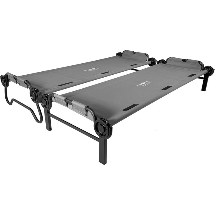 Disc-O-Bed Large Outdoor Convertible 2 Person Portable Camping Cots (Open Box)