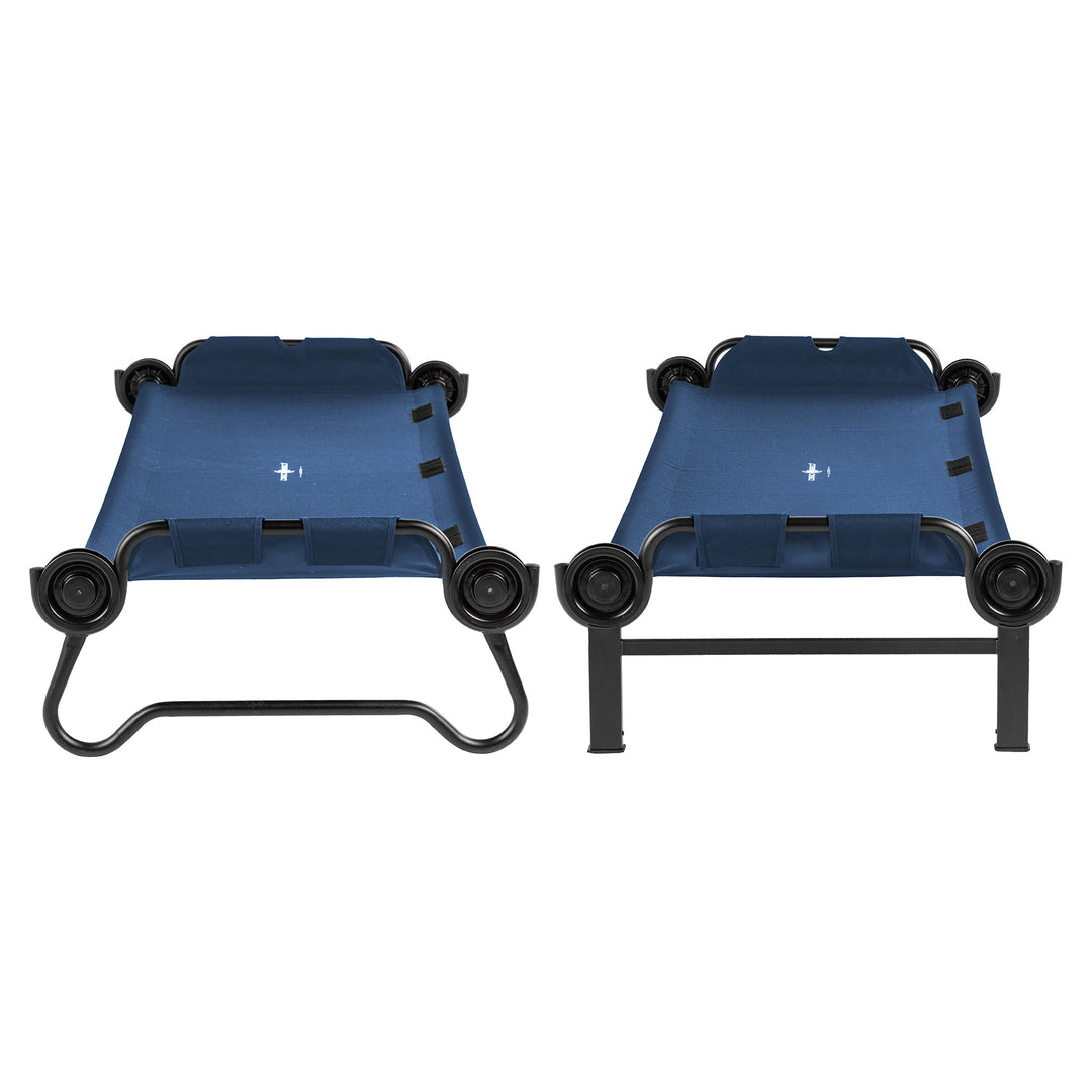 Disc-O-Bed Large Outdoor Convertible 2 Person Portable Camping Cots (Open Box)