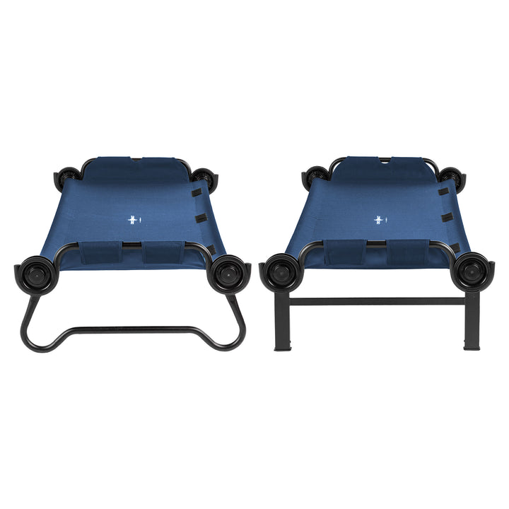 Disc-O-Bed Large Outdoor Convertible 2 Person Portable Camping Cots (Open Box)