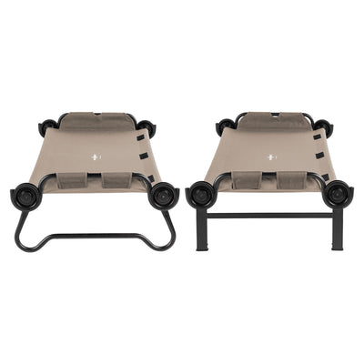 Disc-O-Bed Large Outdoor Convertible 2 Person Portable Camping Cots (Open Box) - VMInnovations