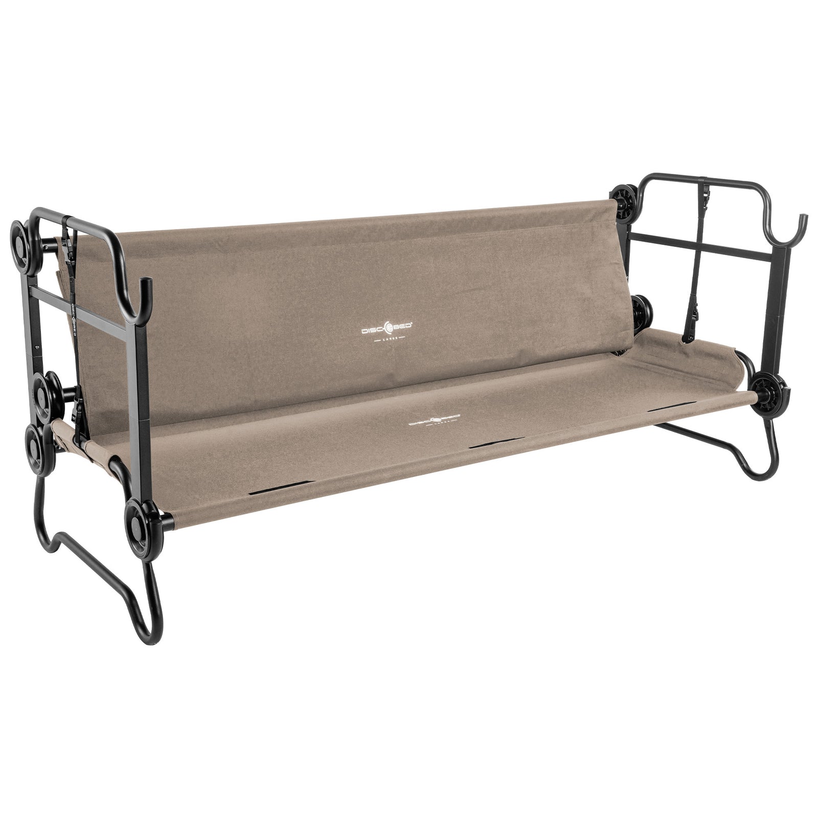 Disc-O-Bed Large Outdoor Convertible 2 Person Portable Camping Cots (Open Box) - VMInnovations