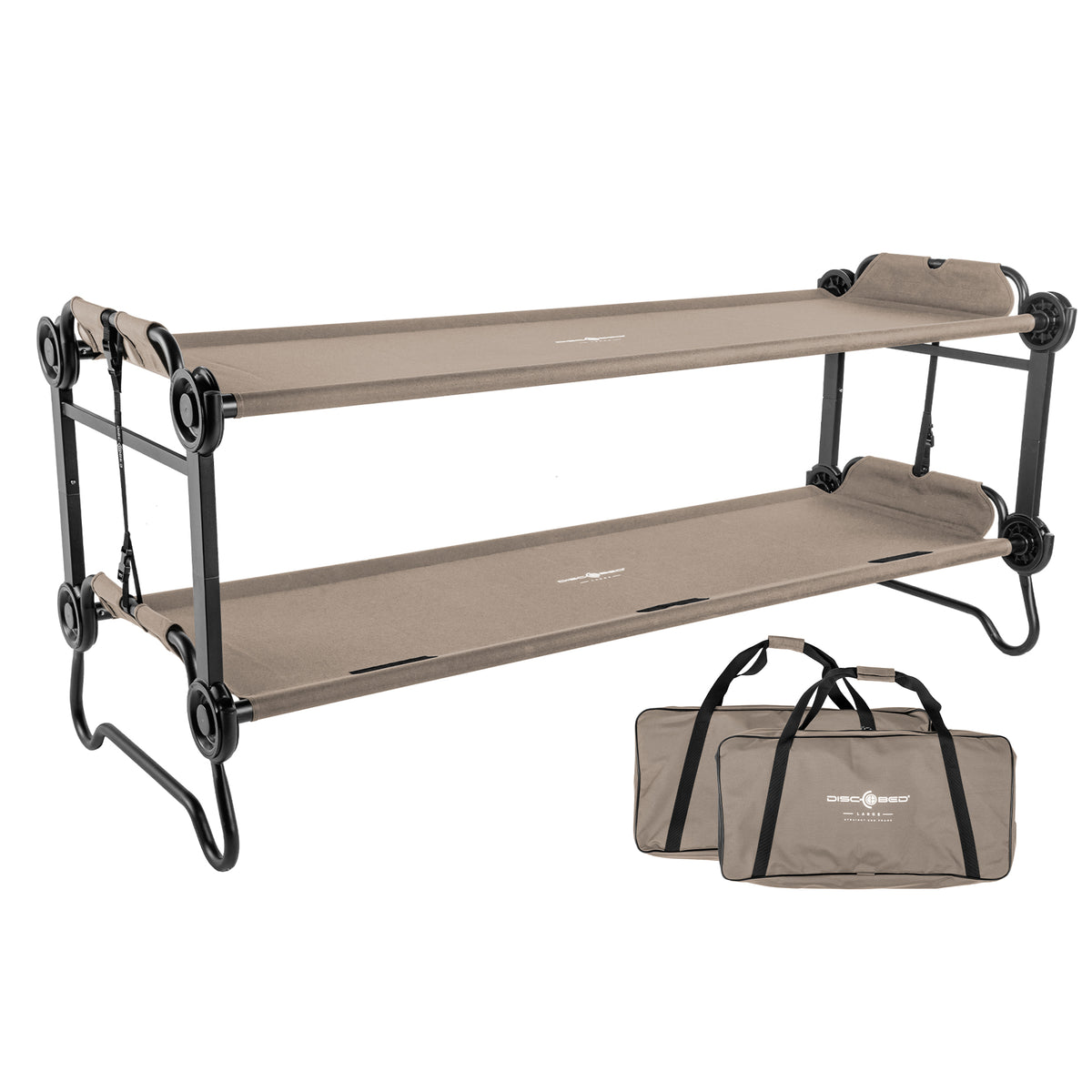 Disc-O-Bed Outdoor Convertible 2 Person Portable Camping Bunk Cots(For Parts)