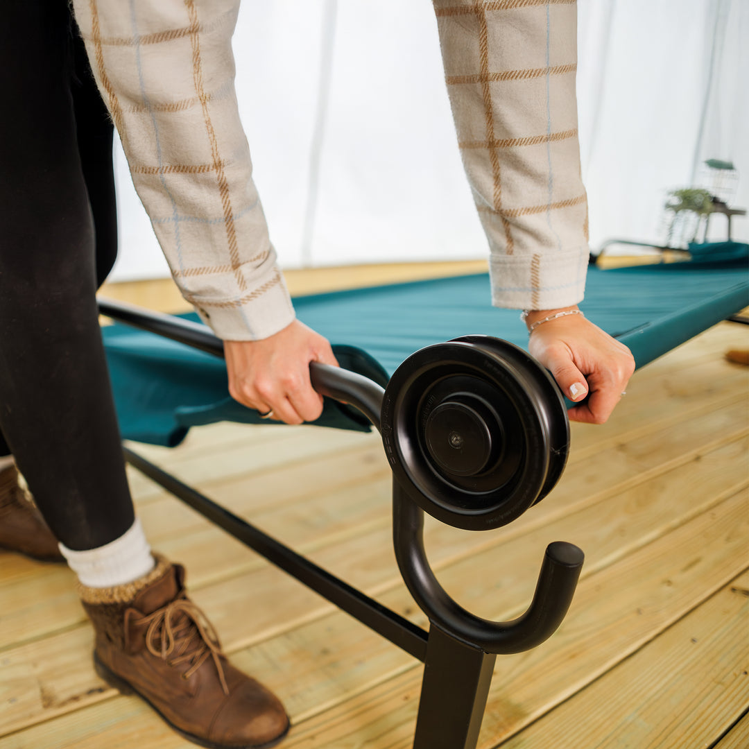 Disc-O-Bed Single Cot, Portable Sleep Solution for Tents & Cabins (Open Box) - VMInnovations