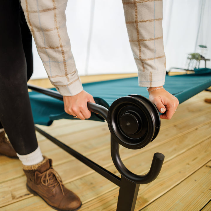 Disc-O-Bed Single Cot, Portable Sleep Solution for Tents & Cabins (Open Box) - VMInnovations