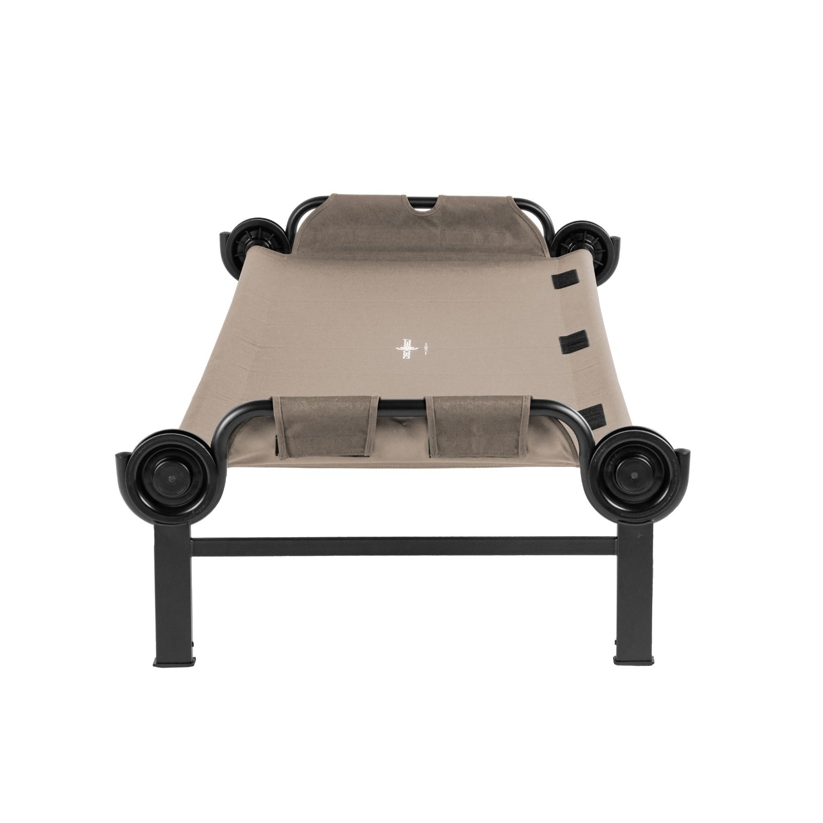 Disc-O-Bed Single Cot, Portable Sleep Solution for Tents & Cabins, Tan, Large - VMInnovations