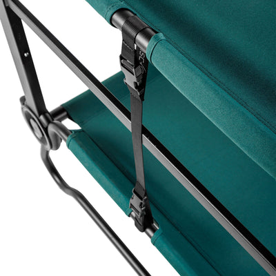 Disc-O-Bed Extra Large Outdoor Convertible 2 Person Camping Cots, (Open Box)