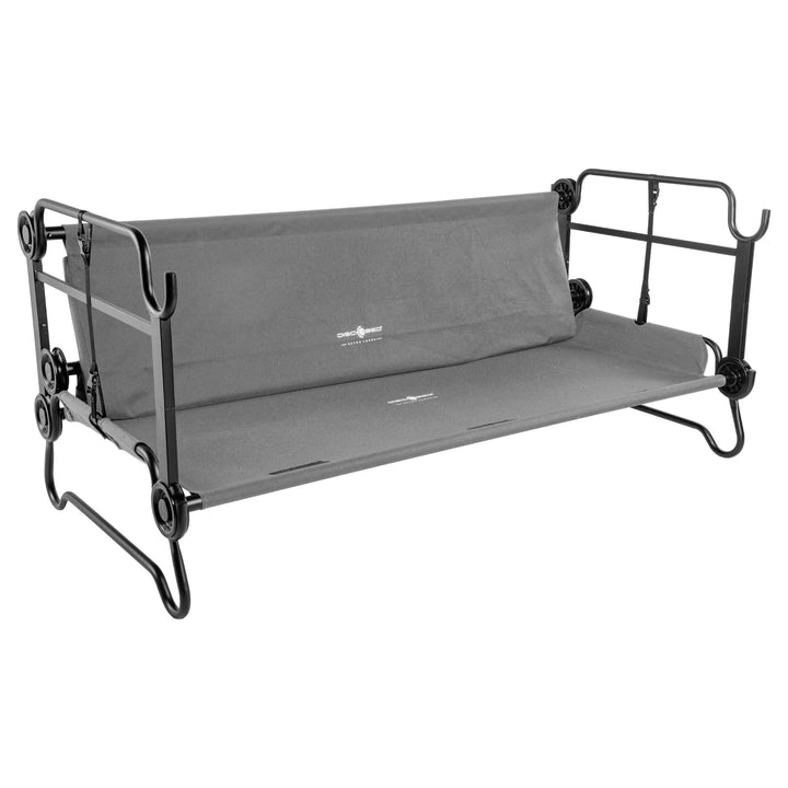 Disc-O-Bed Double Cot, Portable Sleep Solution for Tents & Cabins, Grey, XL