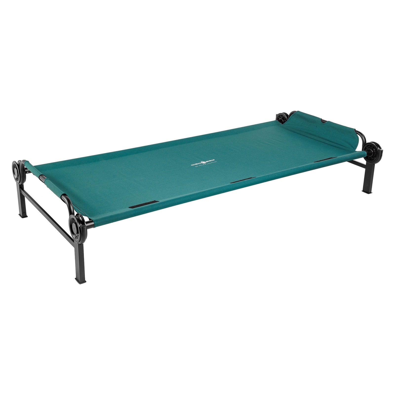 Disc-O-Bed Single Cot, Portable Sleep Solution for Tents & Cabins, Green, XL - VMInnovations