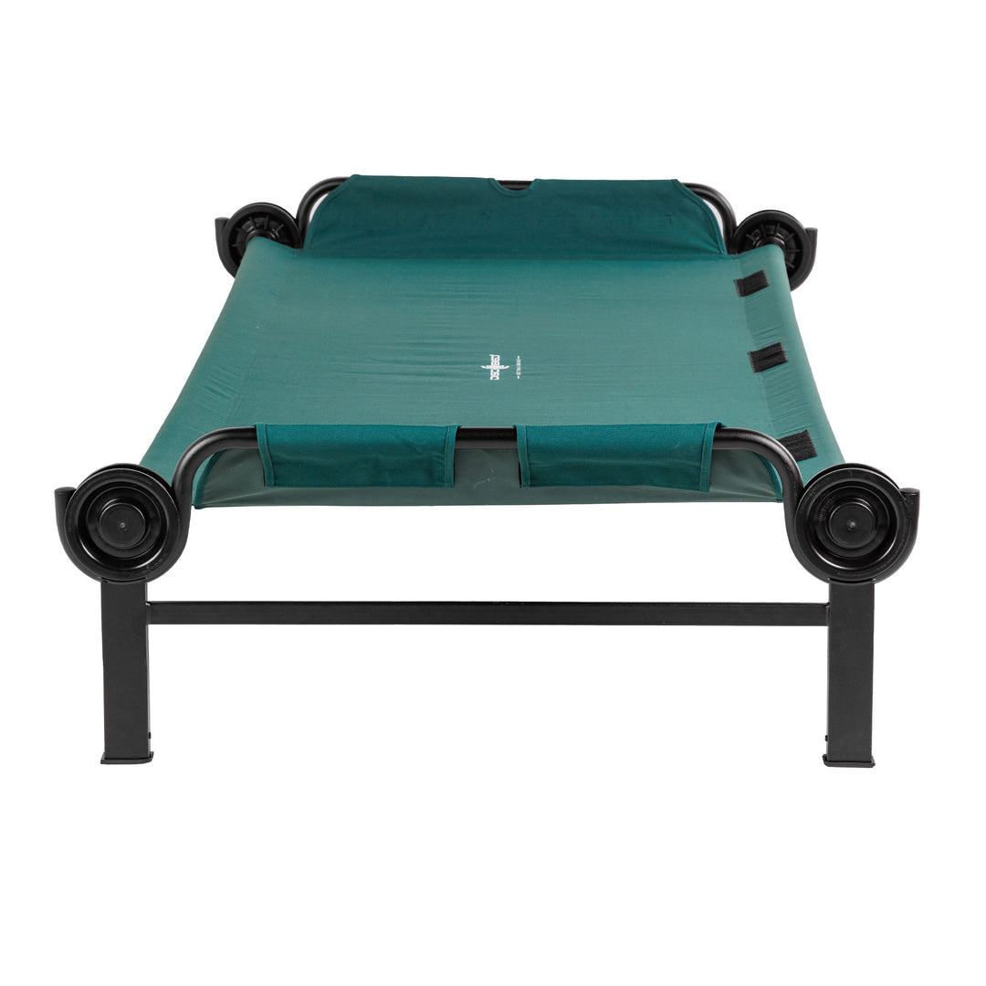 Disc-O-Bed Single Cot, Portable Sleep Solution for Tents & Cabins, Green, XL
