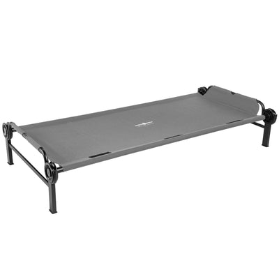 Disc-O-Bed Single Cot, Portable Sleep Solution for Tents & Cabins, Grey, XL