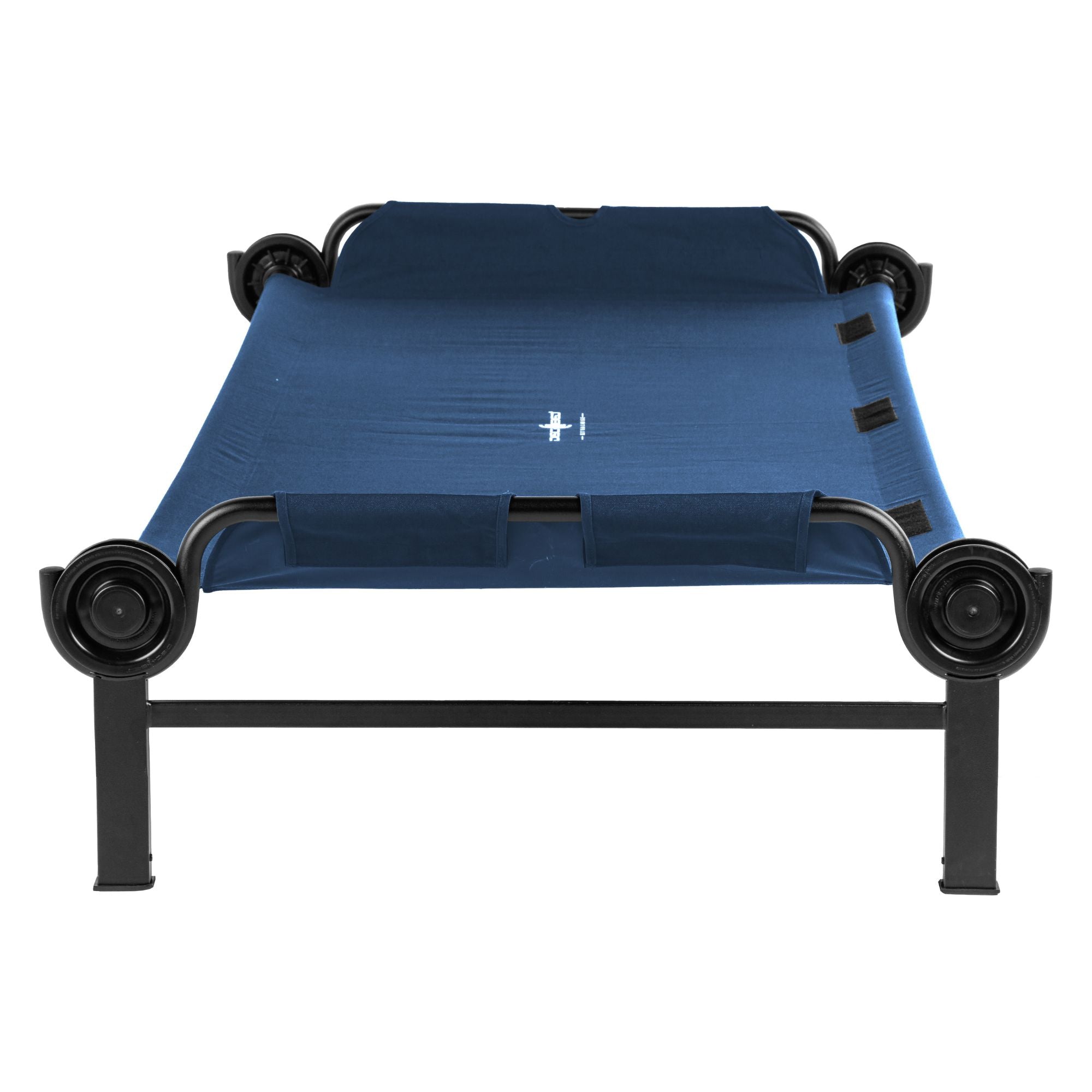 Disc-O-Bed Single Cot, Portable Sleep Solution for Tents & Cabins, Navy, XL - VMInnovations