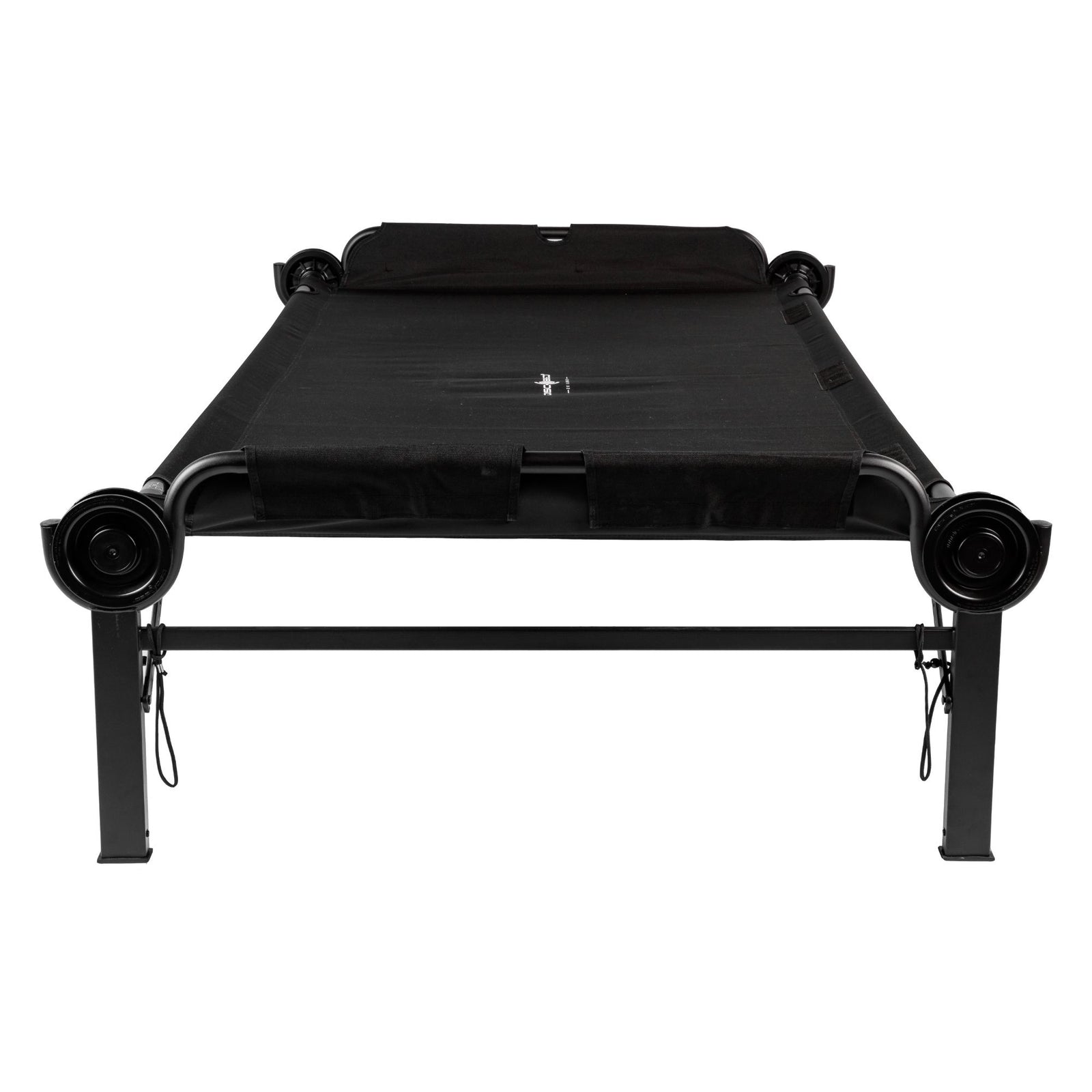 Disc-O-Bed Single Cot, Portable Sleep Solution for Tents, Cabins, Black, 2XL - VMInnovations
