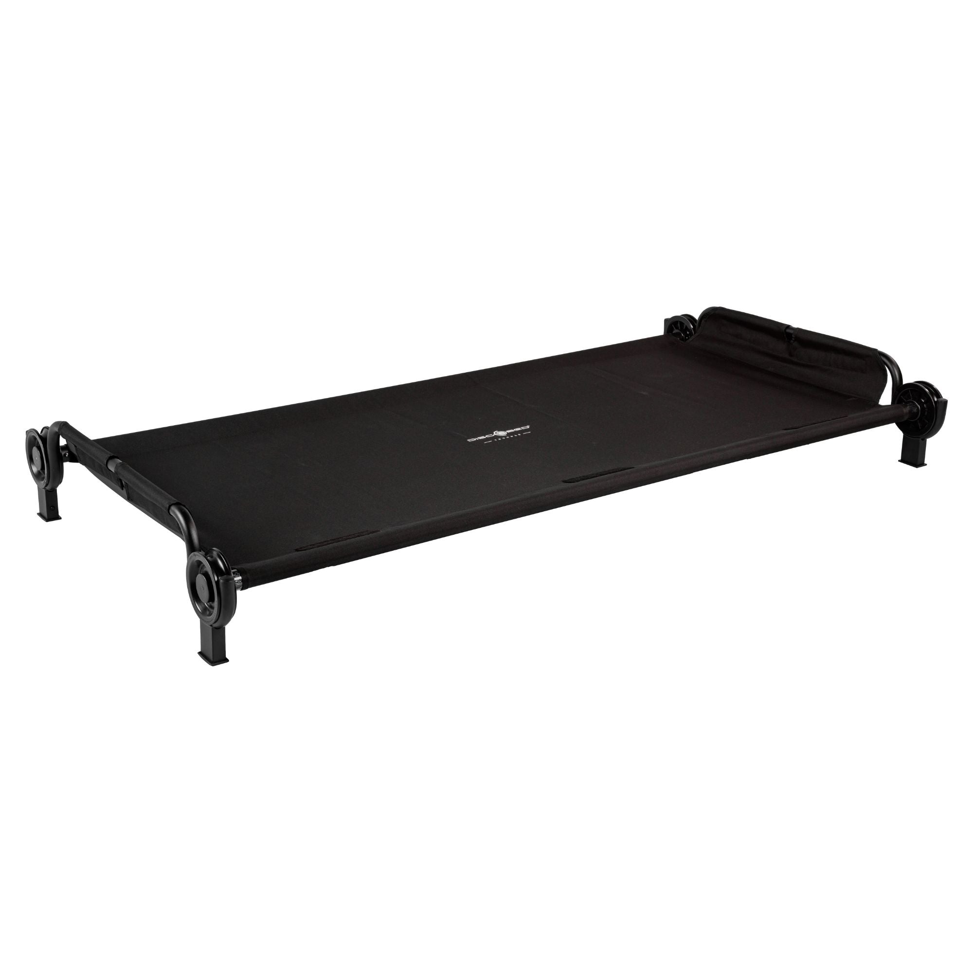 Disc-O-Bed Trundle Cot for XL or 2XL Bunk System with Zippered Carry Bag, Black - VMInnovations