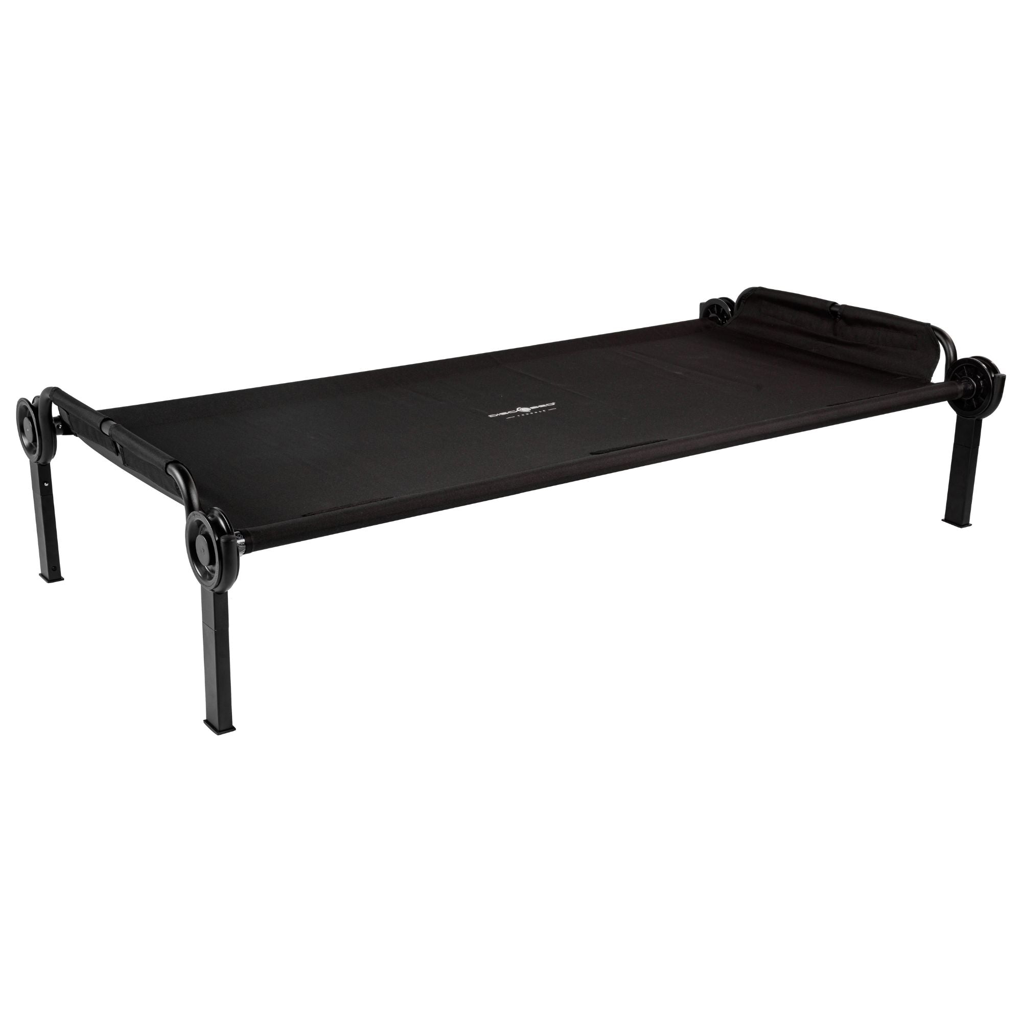 Disc-O-Bed Trundle Cot for XL or 2XL Bunk System with Zippered Carry Bag, Black - VMInnovations