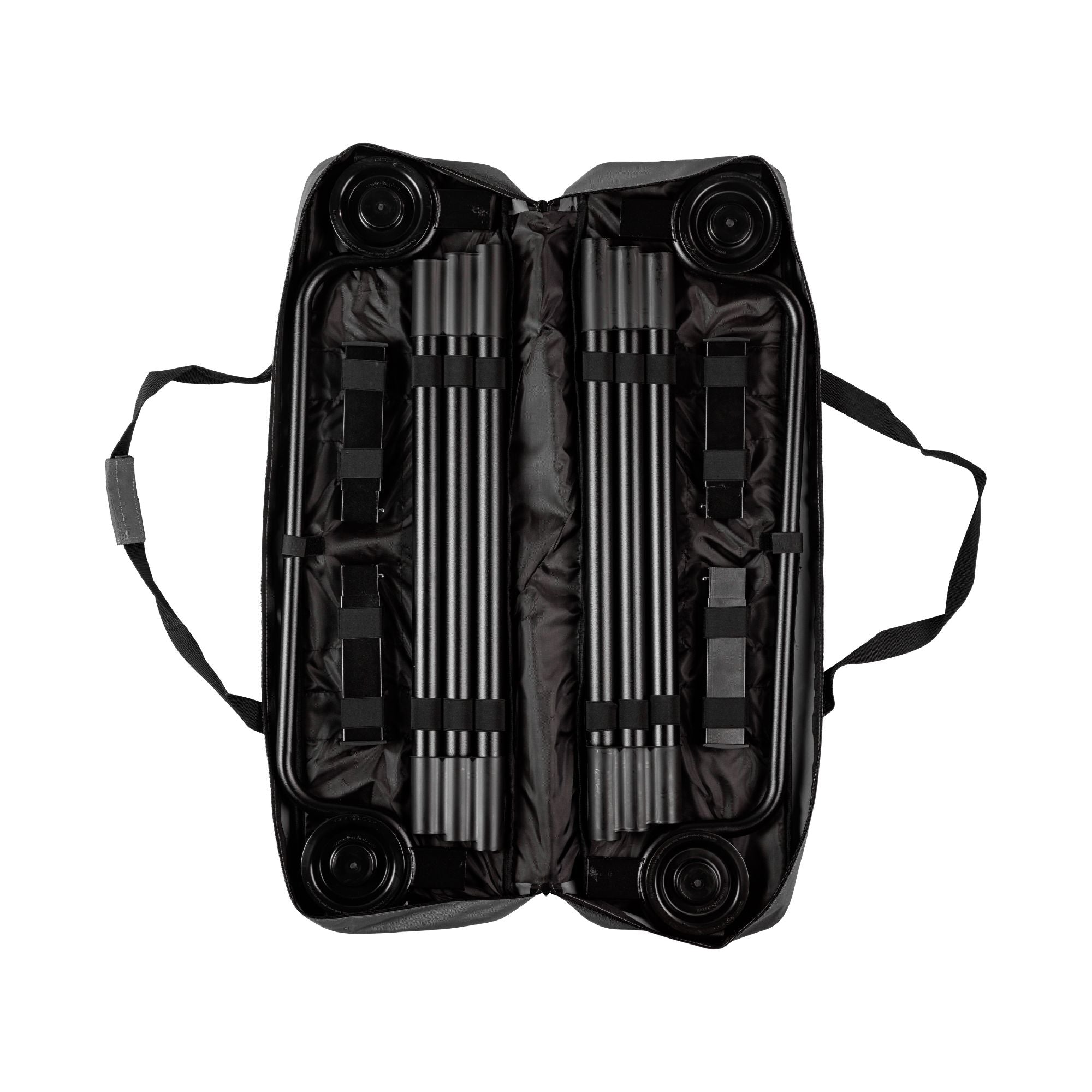 Disc-O-Bed Trundle Cot for XL or 2XL Bunk System with Zippered Carry Bag, Black - VMInnovations
