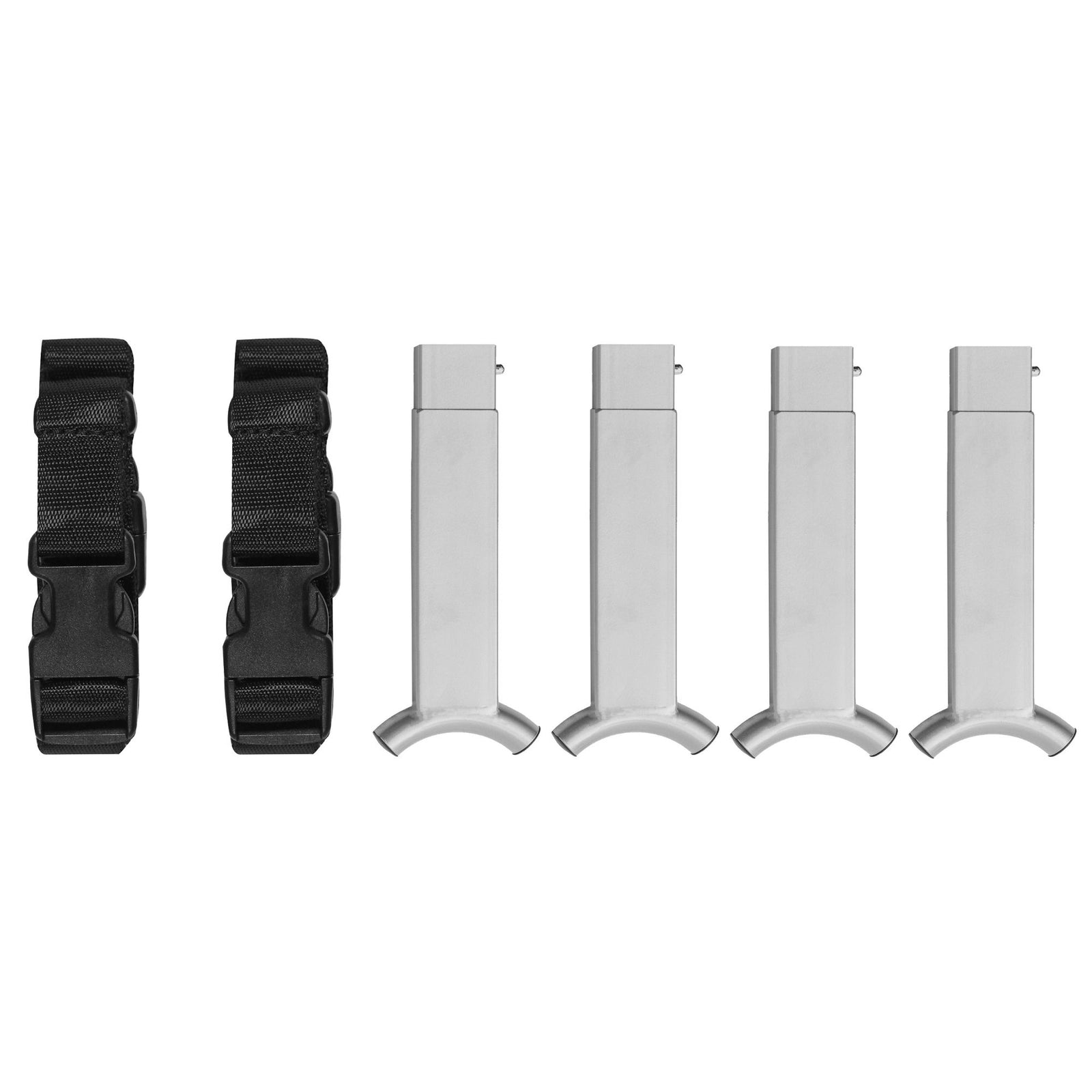 Disc-O-Bed Stack Adapter Kit for Kid-O-Bed and Kid-O-Bunk Cot Systems, Silver - VMInnovations