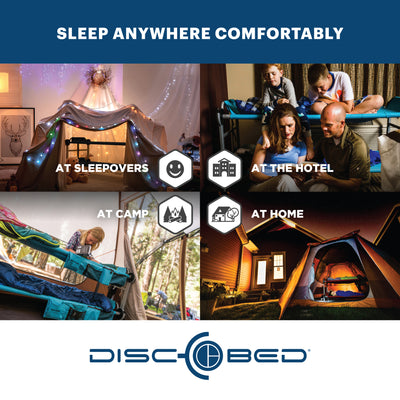 Disc-O-Bed Stack Adapter Kit for Kid-O-Bed and Kid-O-Bunk Cot Systems, Silver - VMInnovations