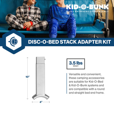 Disc-O-Bed Stack Adapter Kit for Kid-O-Bed & Kid-O-Bunk Cot Systems (Open Box)