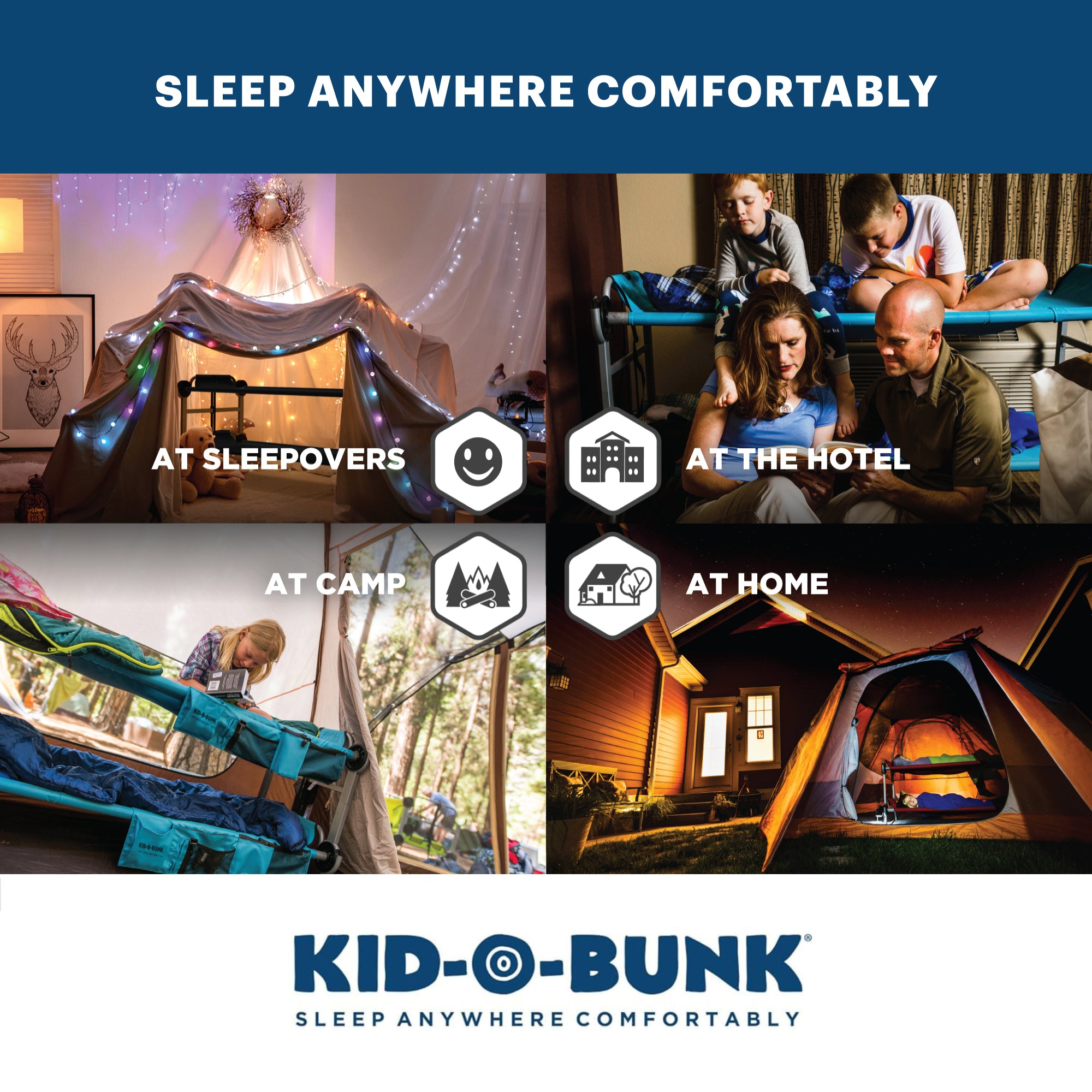 Disc-O-Bed Stack Adapter Kit for Kid-O-Bed & Kid-O-Bunk Cot Systems (Open Box)