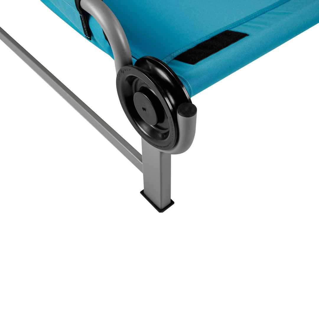 Disc-O-Bed Youth Single Cot Kid-O-Bed with Storage & Carry Bag, Teal (Open Box)