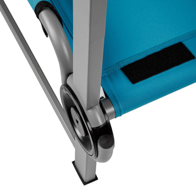 Disc-O-Bed Youth Single Cot Kid-O-Bed with Storage Organizer & Carry Bag, Teal - VMInnovations