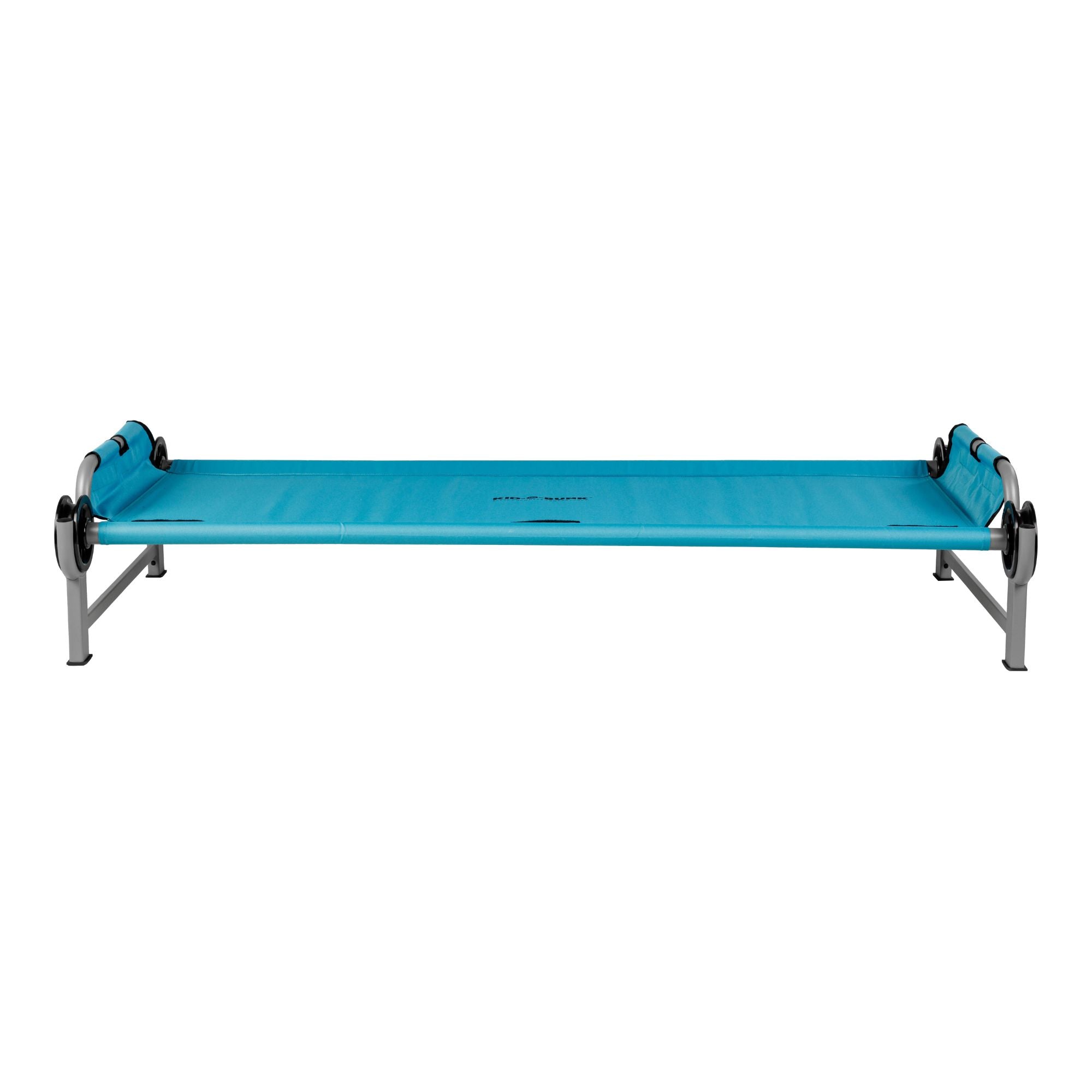 Disc-O-Bed Youth Single Cot Kid-O-Bed with Storage Organizer & Carry Bag, Teal - VMInnovations