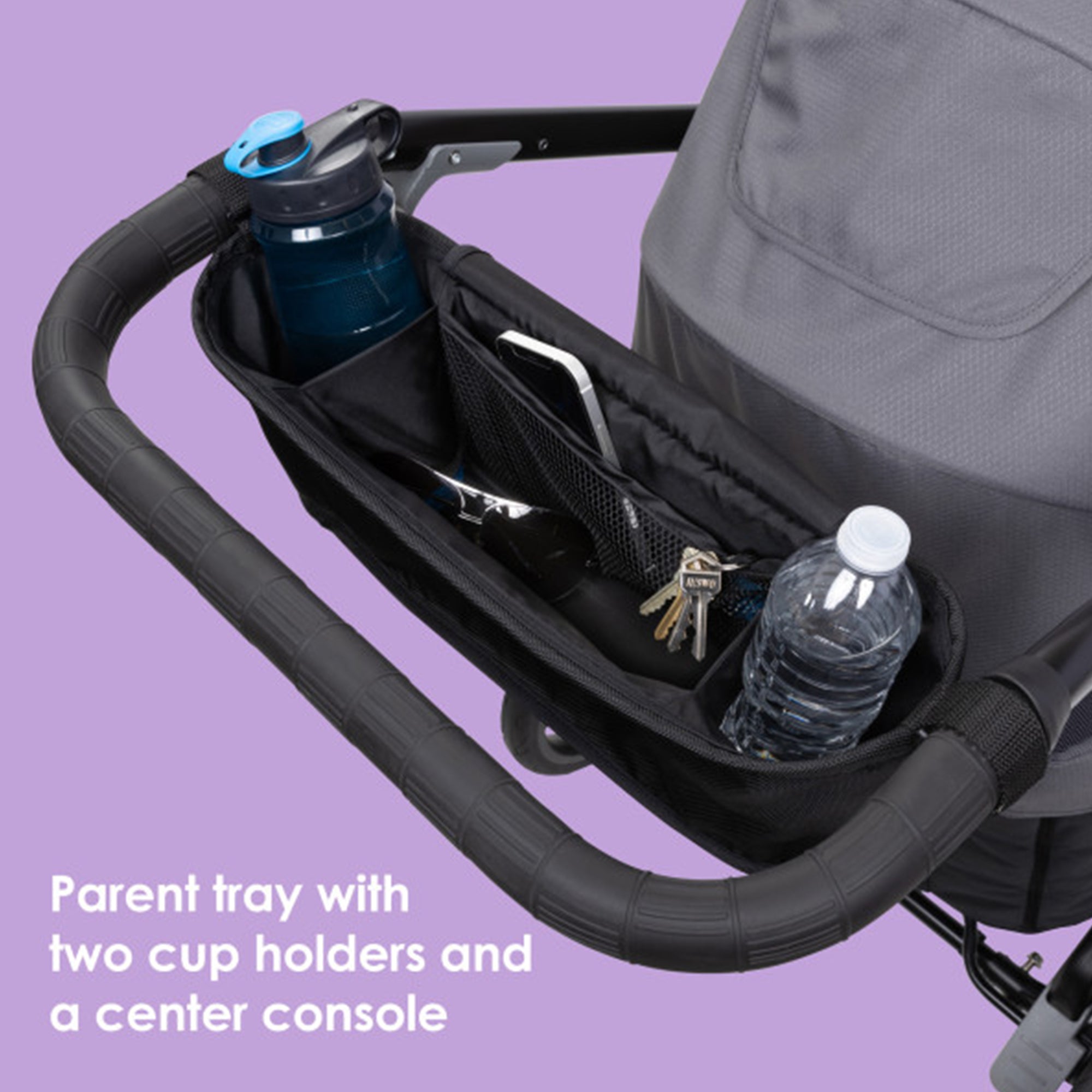 Baby Trend Stroller Wagon Seat2Mat Polyester Seat Insert Lie-Down Mat, Black (Open Box)