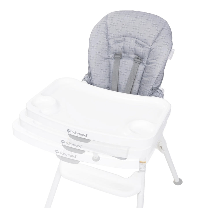 Baby Trend Adapt 4-in-1 Convertible High Chair Booster Seat, Grey (Open Box)