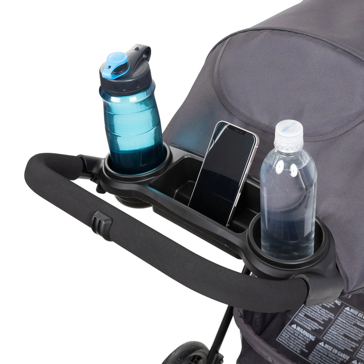 Baby Trend Sonar Seasons Single Stroller w/ Padded Seat & Canopy Grey Open Box)