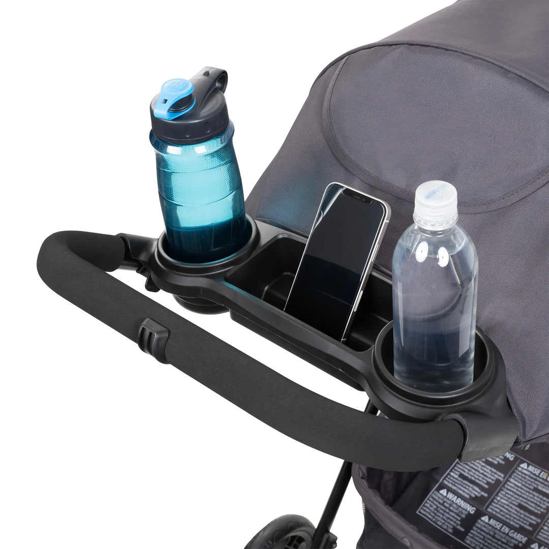 Baby Trend Sonar Seasons Single Stroller w/ Padded Seat & Canopy Grey Open Box)