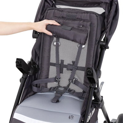 Baby Trend Sonar Seasons Single Stroller w/ Padded Seat & Canopy Grey Open Box) - VMInnovations