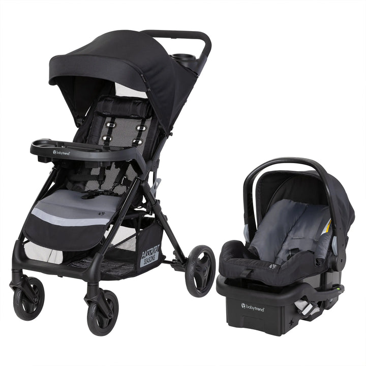 Baby Trend Passport Seasons Travel Stroller with EZ-Lift Infant Car Seat, Black