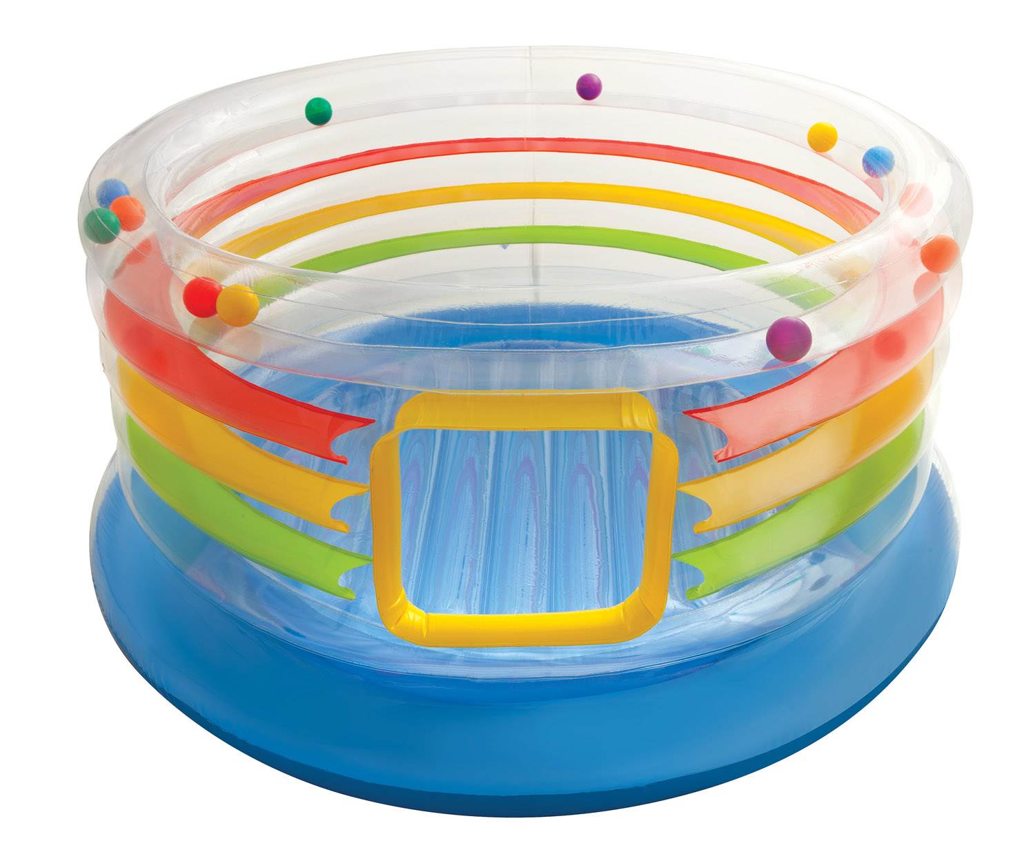 INTEX Inflatable Jump-O-Lene Transparent Ring Bounce Kids Bouncer (Open Box)