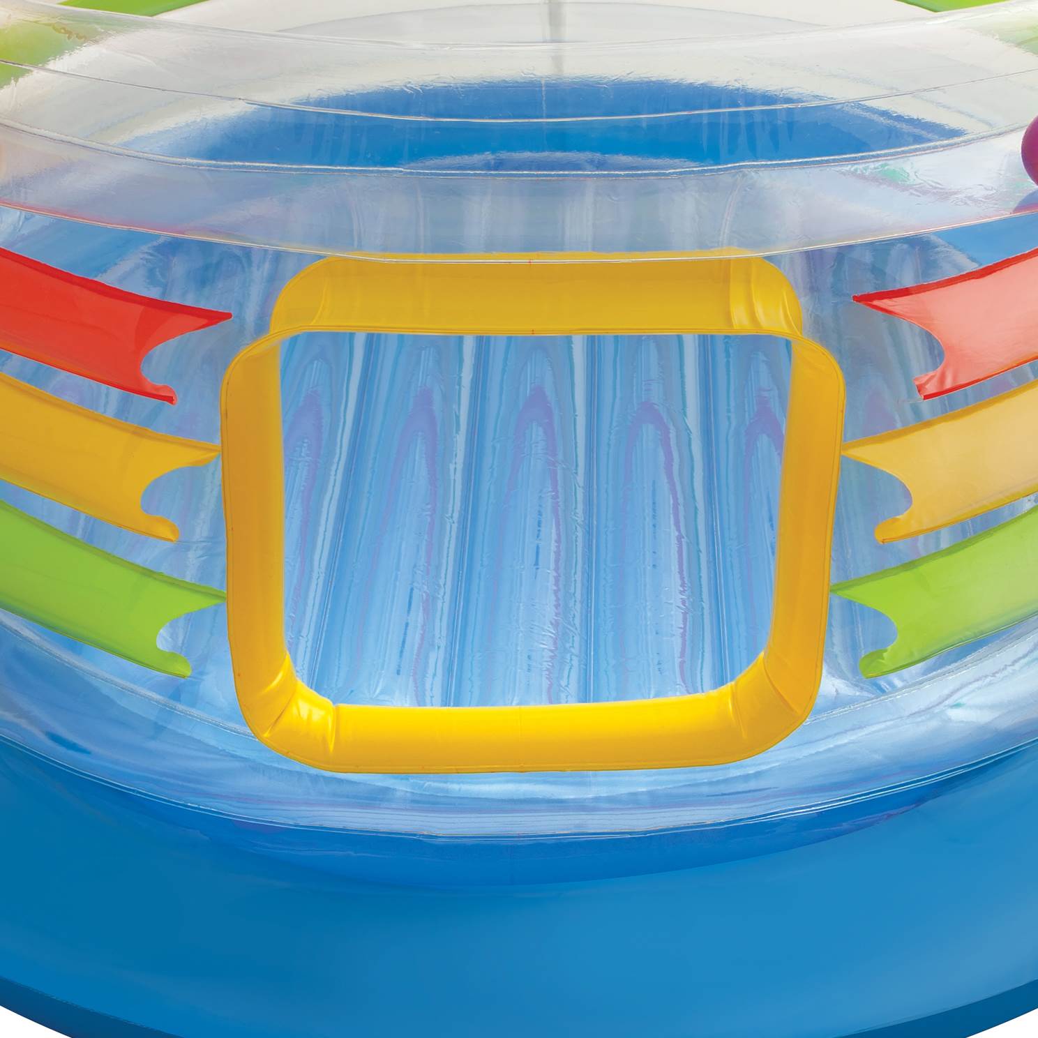 INTEX Inflatable Jump-O-Lene Transparent Ring Bounce Kids Bouncer (Open Box)