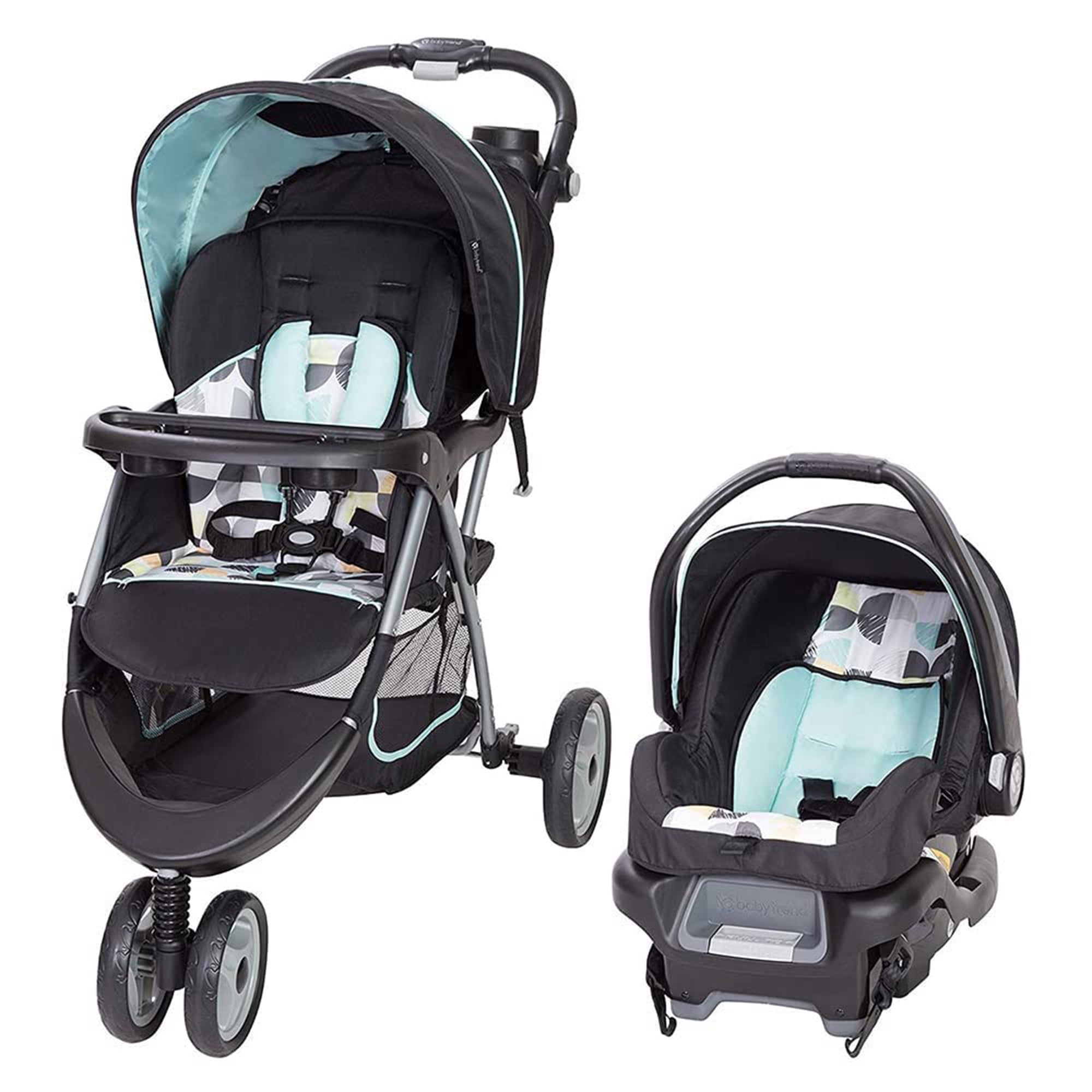 Baby Trend 35 Travel System Stroller Car Seat Combo for Baby, Dots (Open Box)