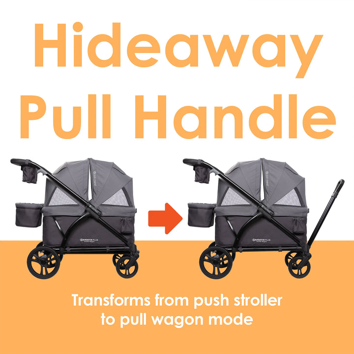 Baby Trend Navigator PLUS 2-in-1 Foldable Stroller Wagon with Canopy (Open Box) - VMInnovations