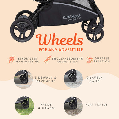 Baby Trend Second Seat for Shopper Stroller, Stroller Not Included (Open Box)