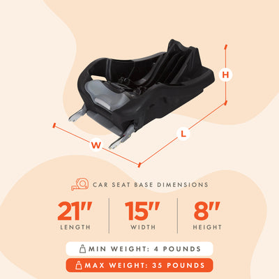 Baby Trend Secure 35 Infant Car Seat Base with 4-Position Recline & LATCH System - VMInnovations