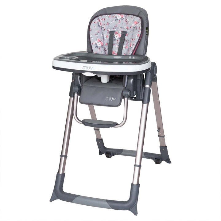 Baby Trend MUV 7-in-1 Feeding Center High Chair, Infant to Youth Seat, Grey