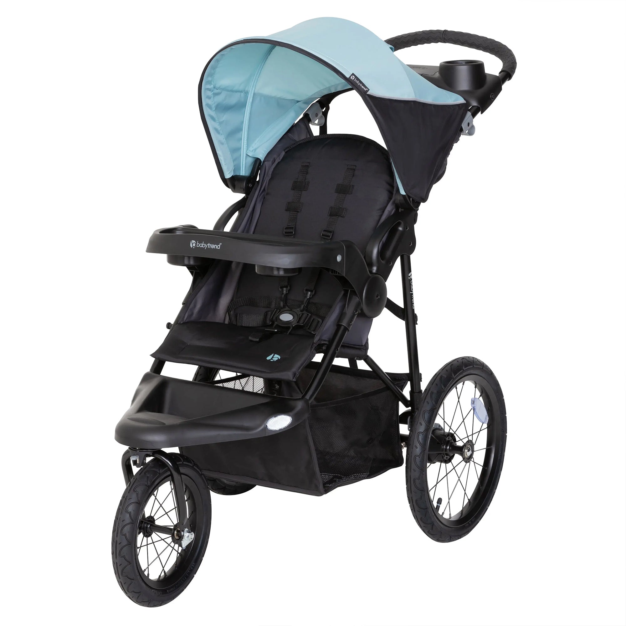 Baby Trend XCEL-R8 Compact Jogger Stroller with Reclining Seat, Desert Blue - VMInnovations