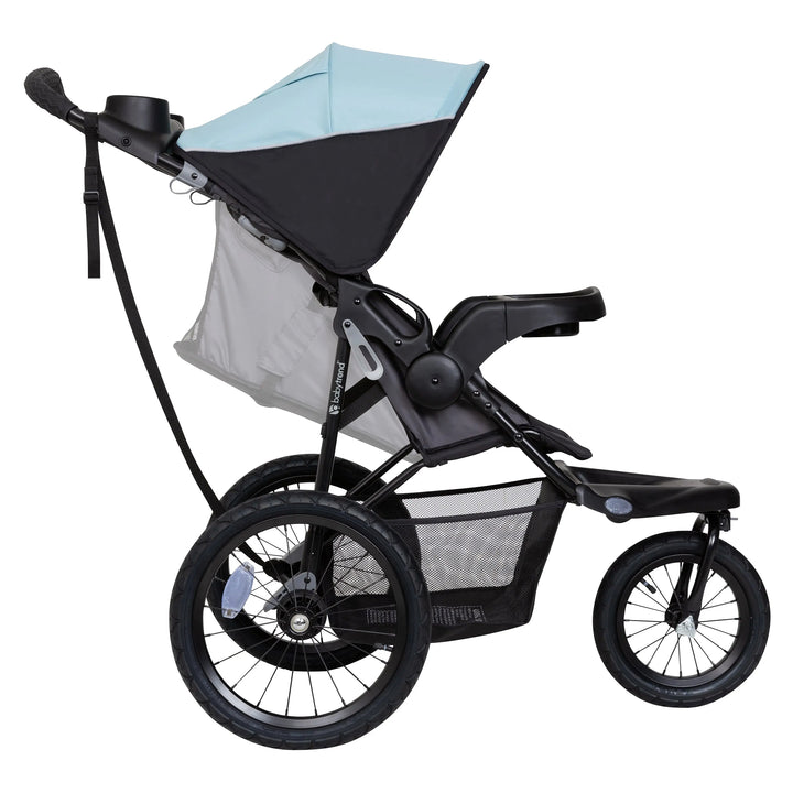 Baby Trend XCEL-R8 Compact Jogger Stroller with Reclining Seat, Desert Blue