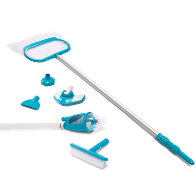 Intex Deluxe Pool Maintenance Kit w/ Vacuum for 800 GPH 28003E (Open Box)
