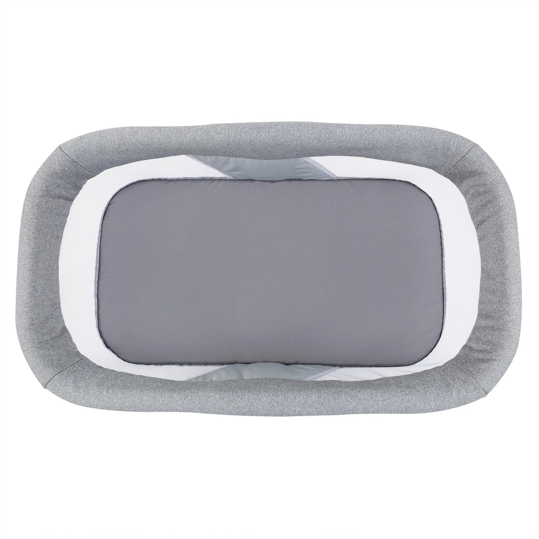 Baby Trend Quick-Fold 2-in-1 Rocking Bassinet, Portable Travel Sleeper, Gray