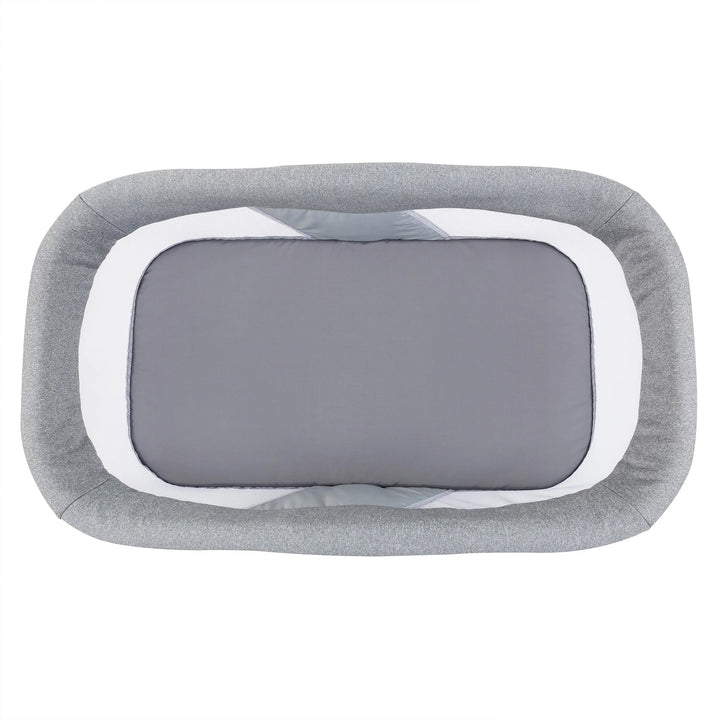 Baby Trend Quick-Fold 2-in-1 Rocking Bassinet, Portable Travel Sleeper, Gray