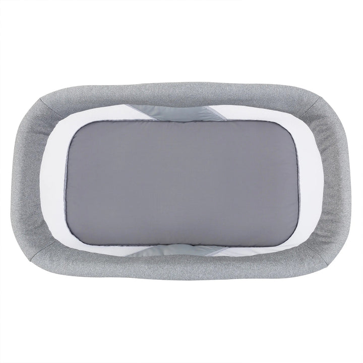 Baby Trend Quick-Fold 2-in-1 Rocking Bassinet, Portable Sleeper, Gray (Open Box)