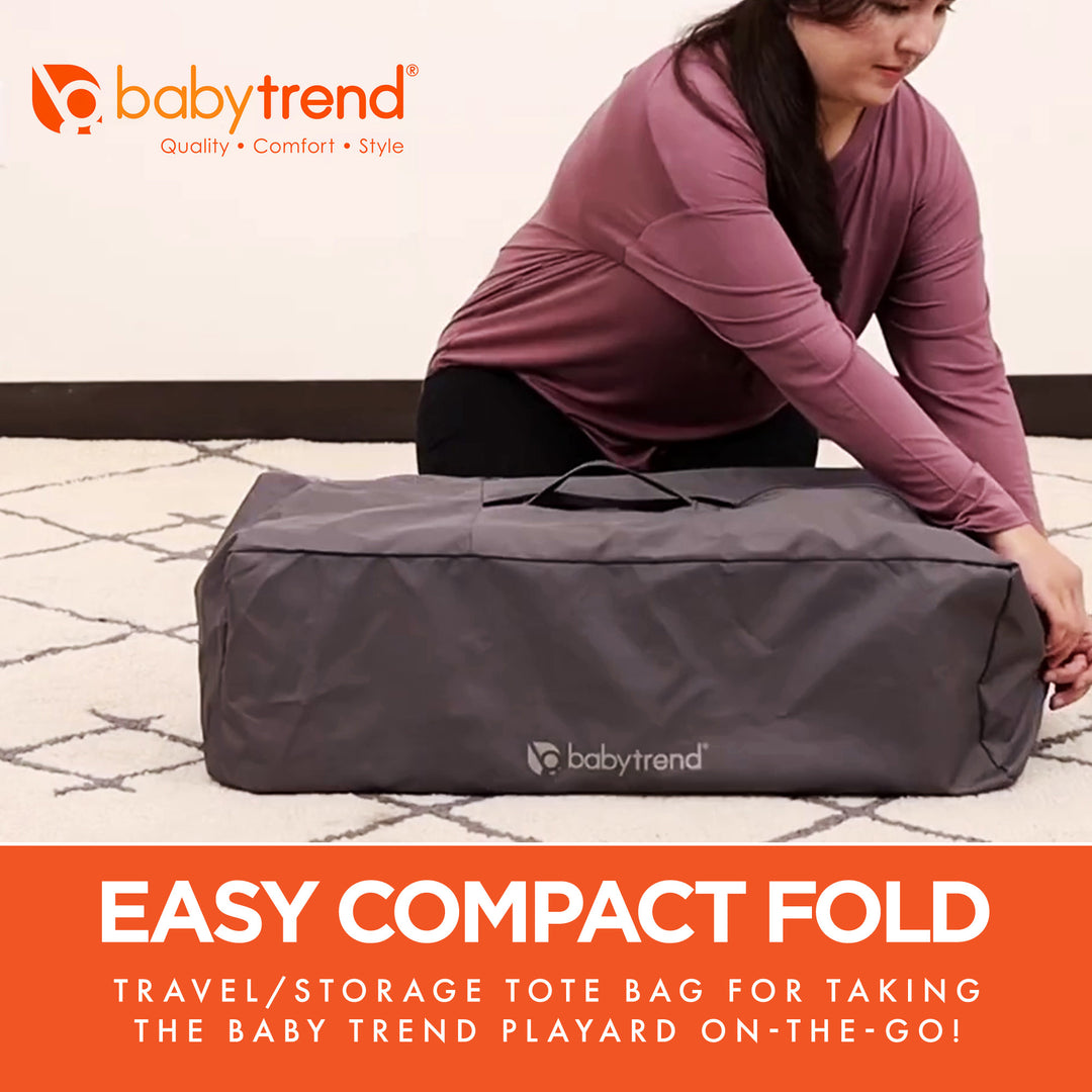Baby Trend Trend-E Nursery Center Playard Portable Crib with Bassinet, April
