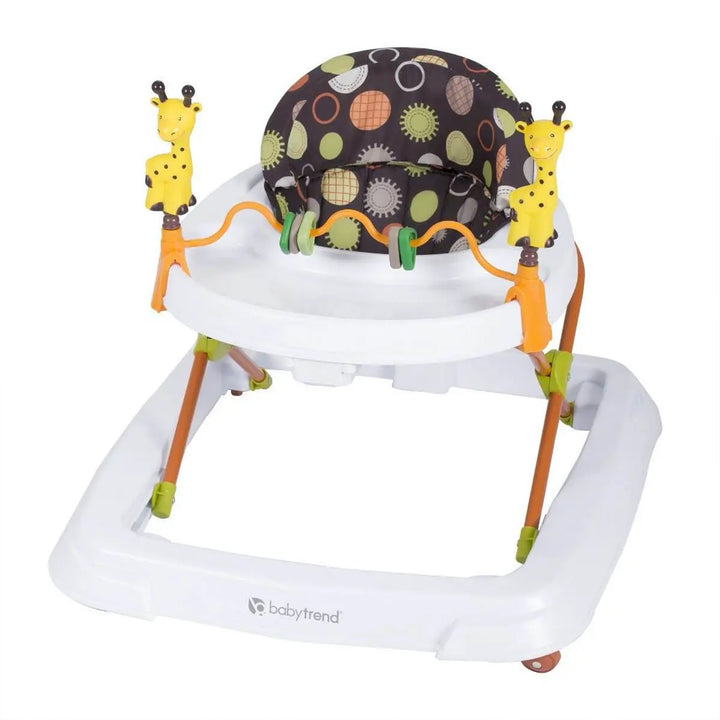 Baby Trend Foldable Activity Walker w/ Tray & Removable Toy Bar, Safari Kingdom